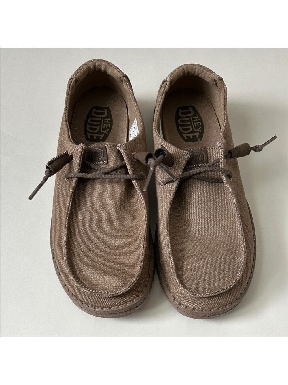 Hey Dude Women’s Wendy Canvas Mono Shoes in Brown